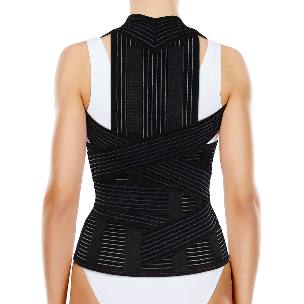 ORTONYX TLSO Full Back Support Brace - Lightweight & Breathable Pain Relief for Thoracic Kyphosis & Herniated Disc | ACHB5248-S