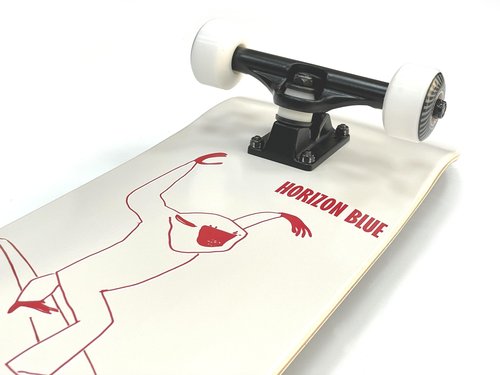 HORIZON BLUE 31.75inch Maple Skateboard Skateboard Complete for Beginners, Intermediate and Pros (Mimic)