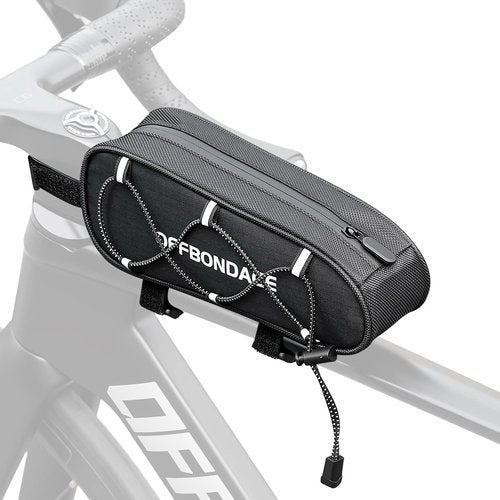 OFFBONDAGE Top Tube Bike Bag, Bike/Bicycle Phone Front Frame Bags, Cycling Pouch, Bike Accessories Triangle Bag Compatible with iPhone 14/13/12 Pro