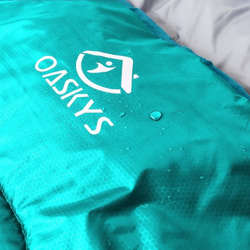 oaskys Camping Sleeping Bag - 3 Season Warm & Cool Weather - Summer Spring Fall Lightweight Waterproof for Adults Kids - Camping Gear Equipment, Traveling, and Outdoors