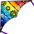 HONBO Large Delta Kite - Easy to Fly for Kids & Adults | Colorful Tail & String Line Included