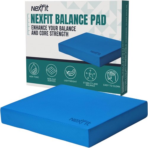 High-Density Balance Pad - Durable TPE Foam Balance Pad Physical Therapy, Foam Exercise Pad with Non-Slip Surface, Lightweight for Home & Gym Workouts, Core Strength & Balance Enhancement