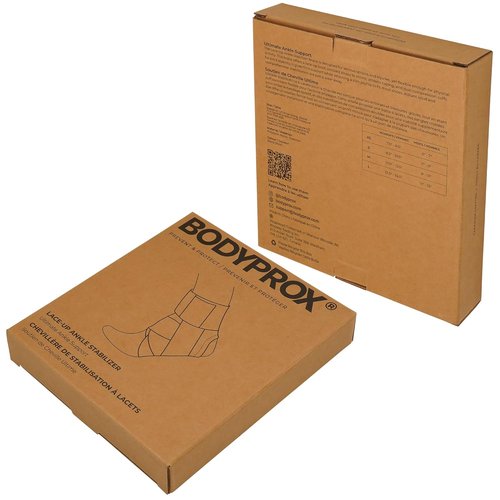 Bodyprox Ankle Brace - Lace-Up Support for Sprained Ankles | Adjustable Size for Men & Women