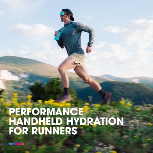 HydraPak SkyFlask Speed - Collapsible Handheld Running Water Bottle (350ml) - Adjustable Strap, Lightweight, Spill-Proof Cap