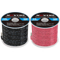 **Skiennix 14 AWG Marine Wire - 50FT Red & 50FT Black Tinned Copper Cable for Boats & RVs**