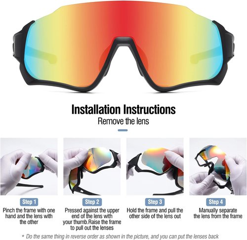 DUCO Kids Sunglasses - Polarized 4 Lenses for Youth Baseball & Cycling | Stylish Shades for Boys & Girls