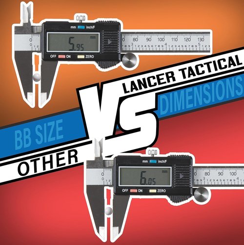Lancer Tactical Outdoor Field BBS Bulk White High FPS Performance -0.20g-0.28g - 3 Pack