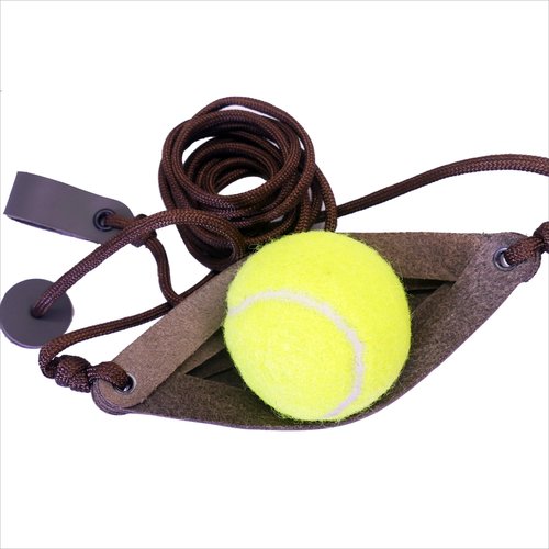 Plus Old-Fashioned Slingshot Rock Sling Tennis Ball Thrower Shepherds Sling (2packs)