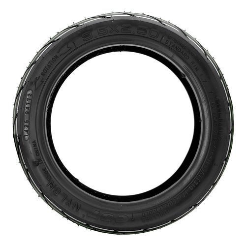 Felixstory 9.5x2.50 Vacuum Tire, Fit for NIU KQi3 Pro/KQi Air/KQi Max Electric Scooter, 9.5 Inch Rear Front Wheel Replacement, Tubeless, Non-slip, Abrasion, Shockproof, 2pcs