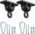 MDAIRC Heavy Duty Swing Set Brackets - Durable Hangers for Indoor/Outdoor Use | 2 Pack Black Hooks