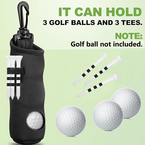 karamagic 7Pcs Golf Accessories Kit, Include Golf Club Cleaner Towel Ball Bag Divot Tool Score Counter Range Chart Card Tee Elevator