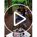 Camping Tripod for Cooking with Adjustable Height and Chain - Durable Aluminum Alloy