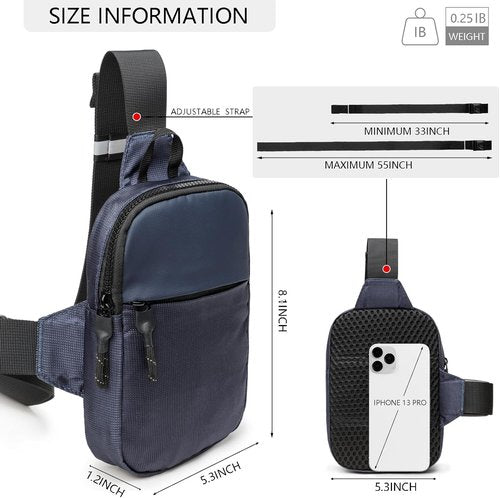 Higouta Mini Sling Bag - Versatile Crossbody Utility Chest Bag for Travel & Workouts | Unisex Design