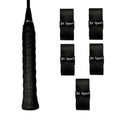 JH Sports Racket Overgrip - Super Anti-Slip Grip Tape for Badminton, Pickleball, and Tennis | Long-Lasting Comfort (3, Black)