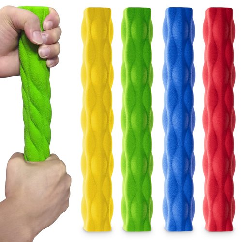 ZEAGUS Resistance Bar for Physical Therapy 4Pack,Flexible Non-slip Twisting Hand Exercise Bar,Relieves Tendonitis Pain&Improve Grip Strength,Hand Therapy Bar for Injury Recovery & Tennis Elbow