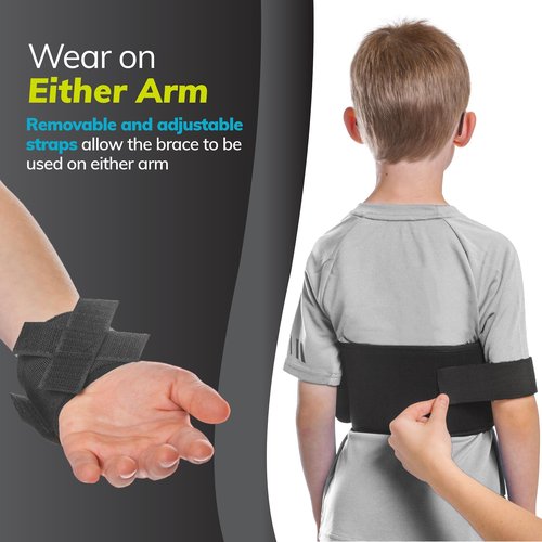BraceAbility Pediatric Shoulder Immobilizer | Child Size Arm Sling Stabilizer for Broken Collarbone & Shoulder Injuries - Fits Toddlers, Kids, Youth & Teens (20" - 30" Chest Circumference)