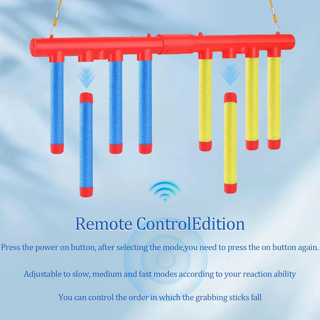 Reflex Drop Sticks Challenge Game - Enhance Hand-Eye Coordination | 3 Adjustable Speed Modes for All Ages