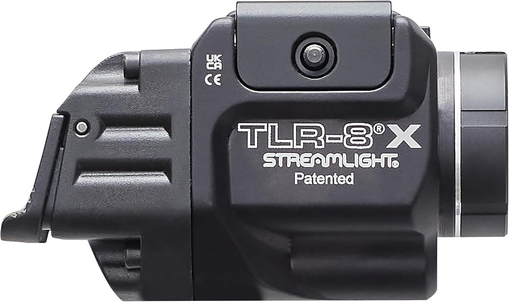 Streamlight TLR-8 X Tactical Weapon Light - 500-Lumen with Integrated Red Laser & Mounting Kit | Black