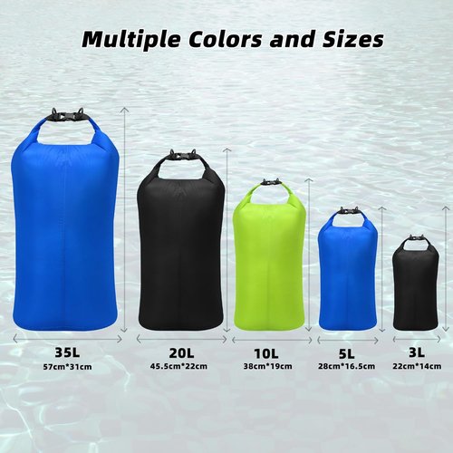 Desoto Waterproof Dry Bag - Roll Top Backpack Keeps Gear Dry | Ideal for Kayaking, Hiking, Camping