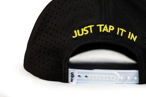 Happy Gilmore Golf Hat – Funny Golf Snapback Cap – Rope Golf Hat – Adjustable & Breathable – Funny Golf Gift for Men Women Black