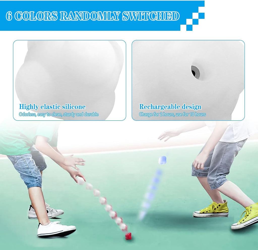 Smart Reaction Ball - Reflex Training Tool with Color-Changing Lights | Rechargeable Silicone Design