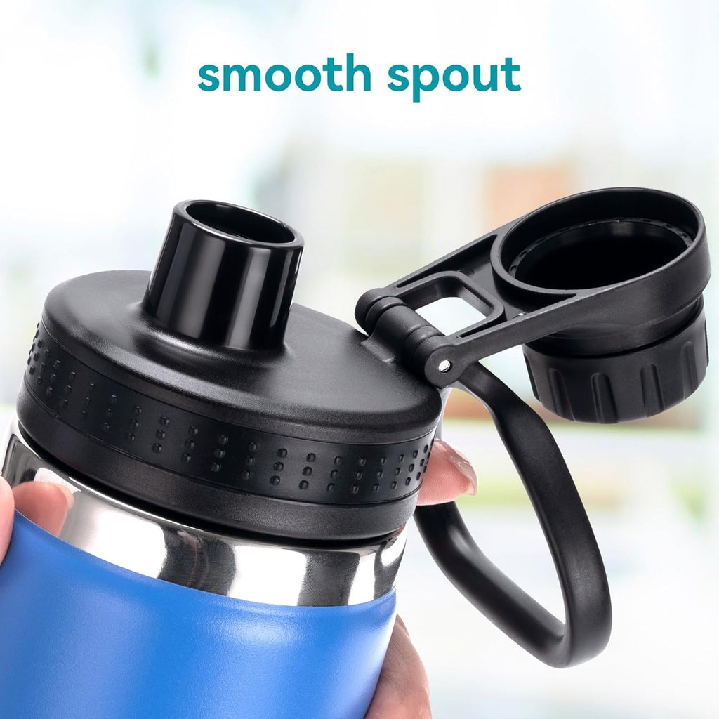 Simple Modern Wide Mouth Water Bottle Lid - BPA-Free Leak-Proof Spout with Flexible Handle | Fits Hydro Flask 12-64 Oz