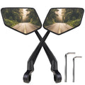 New Handlebar Bike Mirror, APLSTOW HD Automotive Grade Glass Lens E-Bike Mirrors, Scratch Resistant, Safe Bicycle Rearview Mirrors