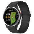 Lamshaw Compatible with Garmin Approach S44 Band, 20mm Quick Release Silicone Sport Strap Replacement Watchband Compatible for Garmin Approach S50, S44, S42, S40 Smartwatch (Black, 20mm size band)