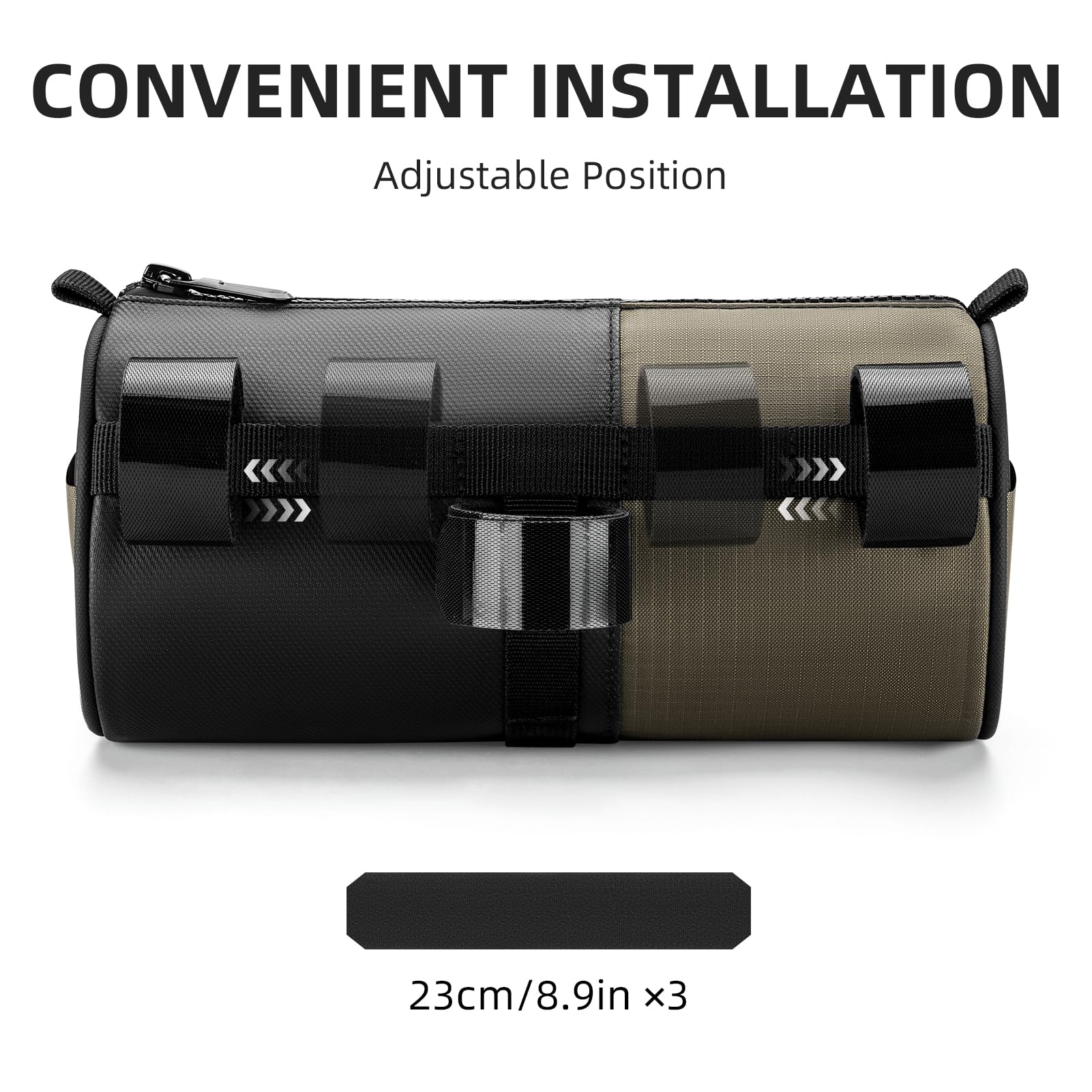 ROCKBROS Bike Handlebar Bag Bicycle Front Bag Storage Bag with Shoulder Strap for Road Mountain Gravel Bike