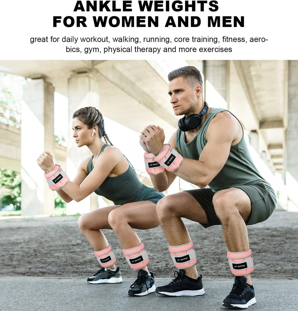 Skiennix Adjustable Ankle Weights - Removable Weight for Strength Training | 1-10 LBS, 1 Pair