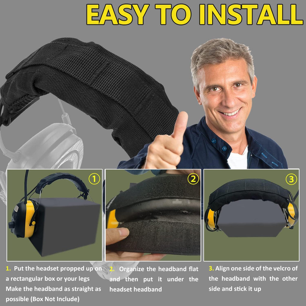 PROHEAR HC01 Tactical Earmuff Cover - Advanced Modular Design for 3M WorkTunes & Howard Leight - Black