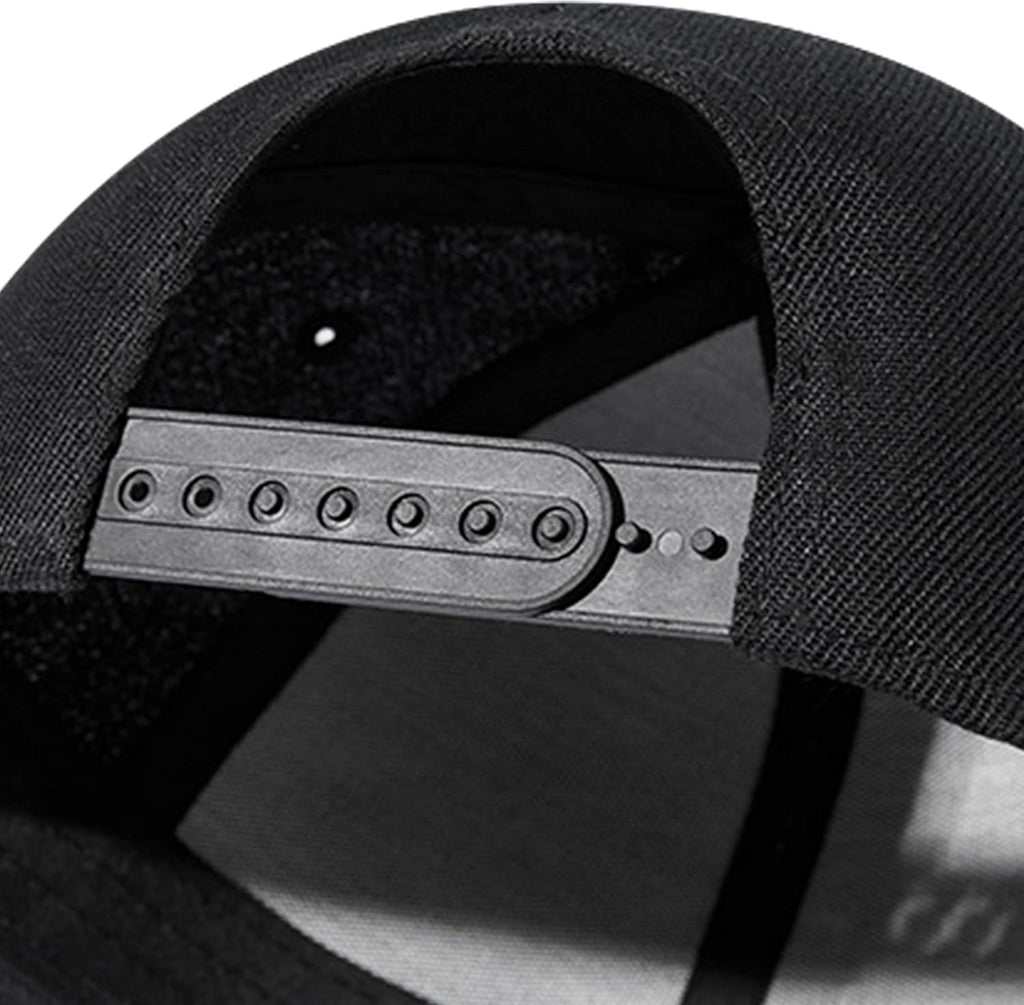 Snapback Hat - Black Baseball Cap for Men & Boys | Stylish Flat Bill Trucker Cap Gift for Teens