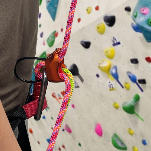 BlazeBeam 8mm Accessory Cord 6M (20ft) UIAA Rock Climbing Rope 14Kn High Tensile Strength Rock Climbing Accessories Cord Double Braid Nylon Cord for Mountain Tree Climbing, Canyoneering,Fire Rescue