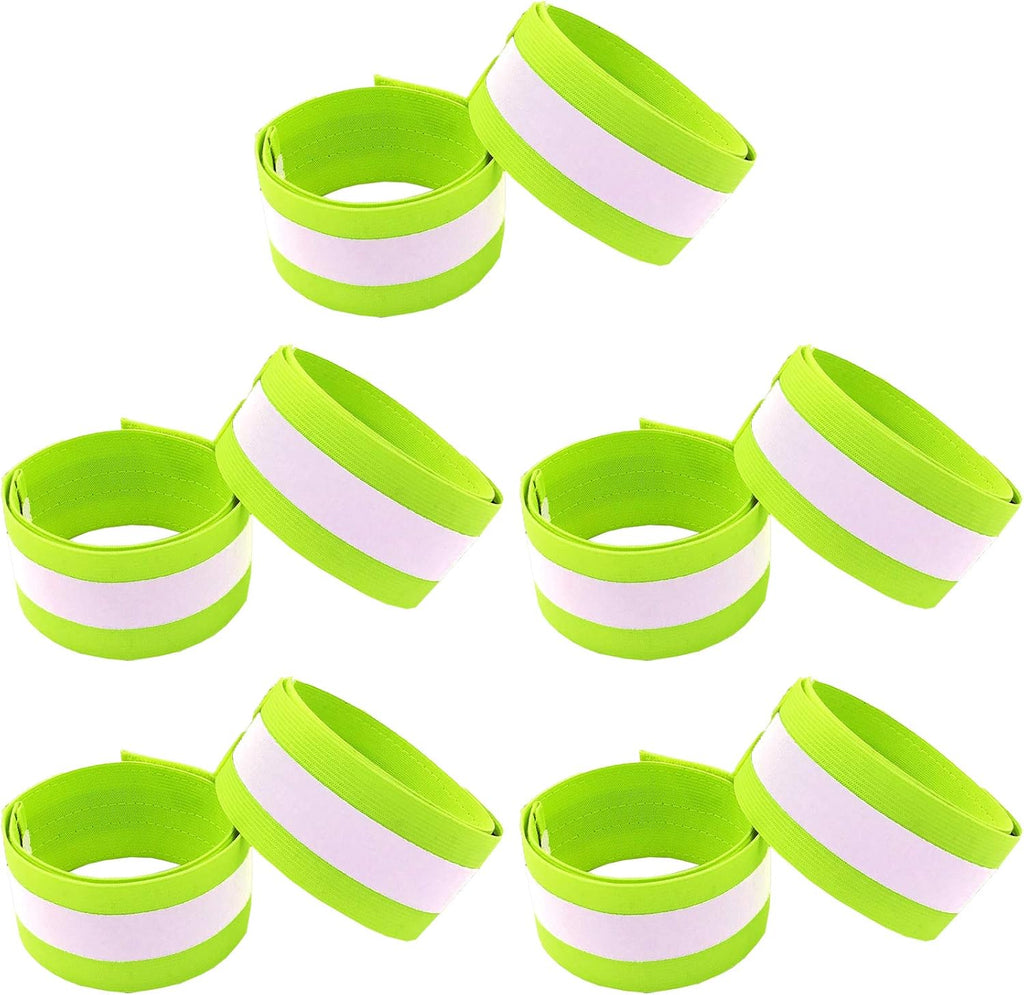 Reflective Bands for Night Walking Reflective Arm Bands for Runners Reflective Wristbands Reflective Ankle Bands Cycling Reflective Running Gear Bike Pant Leg Strap Bicycle Pants Clips