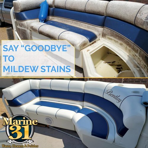 Marine 31 Mildew Stain Remover & Cleaner - Powerful Formula for Boats, Home, & Bathroom | 16oz