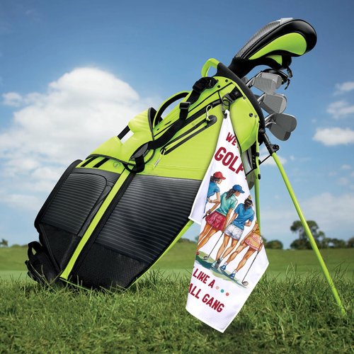 GEYGIE We're More Than Just Golf Friends Printed Microfiber Golf Towel, Funny Golf Towel Gifts and Golf Accessories for Women Girlfriend Mom Mother, Mothers Day Birthday Gift for Golf Lover