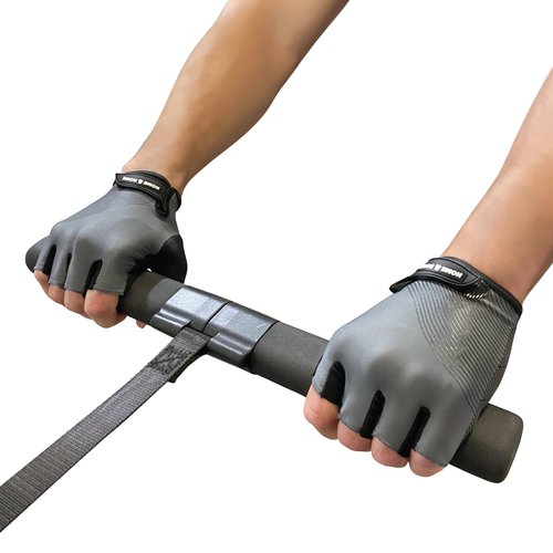 Home & Rowe Fingerless Rowing Gloves for Men & Women - Multi-Sport Fitness Gloves for Rowing, Cycling, Weightlifting, S (Fits 7"-7.5")