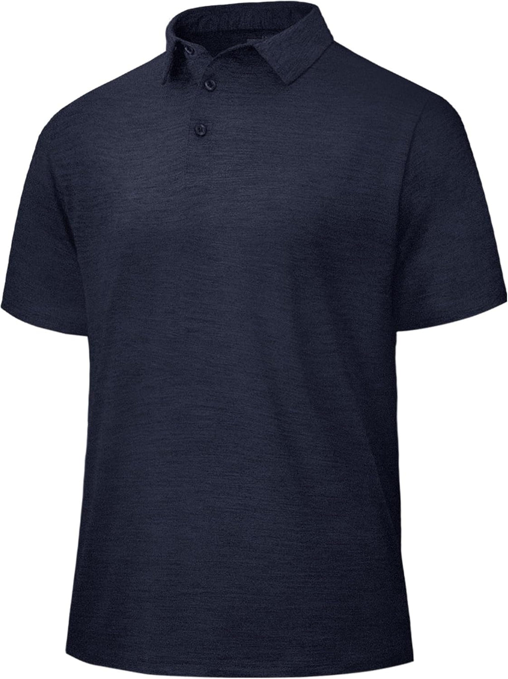 BOOJO Polo Shirts for Men - Quick-Dry Moisture-Wicking Black Short Sleeve Golf Tees for Casual & Athletic Wear