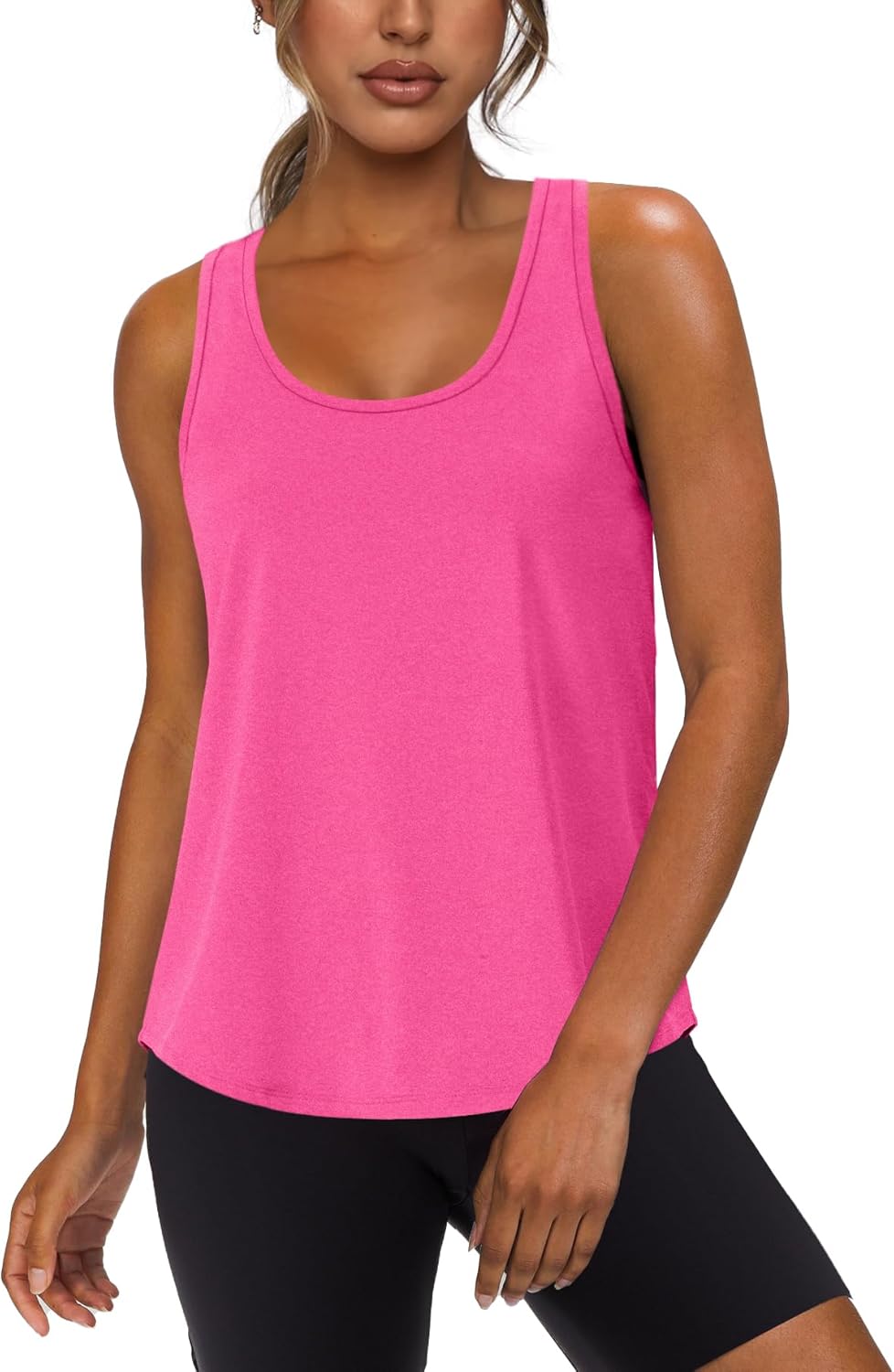 WIHOLL Women's Sleeveless Workout Tank Tops - Athletic Racerback for Gym, Yoga & Running (S-XXL)