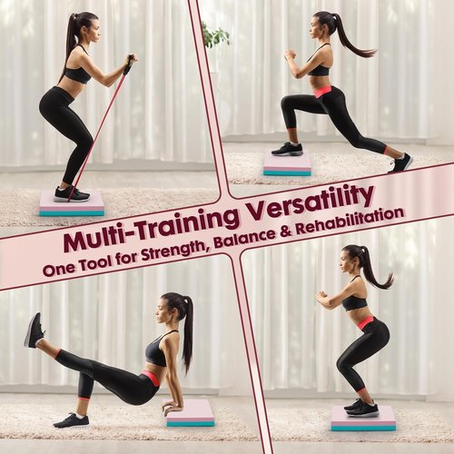 Balance Pad | High-Density Foam Cushion Mat for Yoga & Fitness - Non-Slip Stability Trainer (16x13x2.4 Inches)