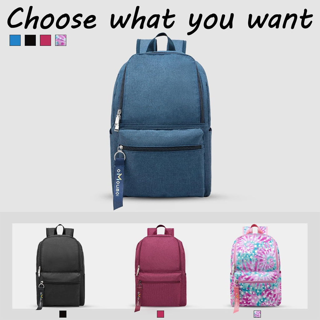 OMOUBOI Casual Daypack - Superbreak 14-Inch Laptop Backpack for Men & Women | Ideal for Travel & Business (Blue)