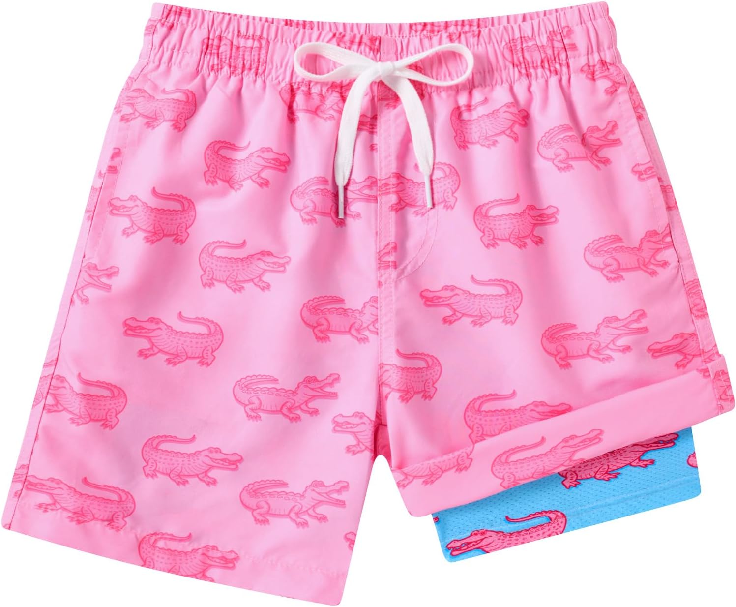 Regine Switzerland Boys Swim Trunks - Quick Dry Compression Liner Bathing Suit for Ages 7-20