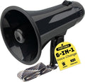 MyMealivos Prank Voice Changer Megaphone with 6 Different Sound Effects Voice Changing Bullhorn for Birthday Party, White Elephant Gift Exchange-Black