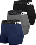 Runhit 3" Volleyball Shorts - Women's Compression Spandex Shorts for Workout & Yoga | 3-Pack Set