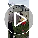 Semoprus Heavy Duty 2-Seat A-Frame Swing Stand 440lb Capacity with Ground Stakes