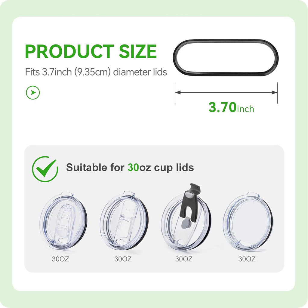 Yeti Replacement Silicone Sealing Rings - Fit 30 oz Insulated Stainless Steel Tumblers | Durable & Leak-Proof