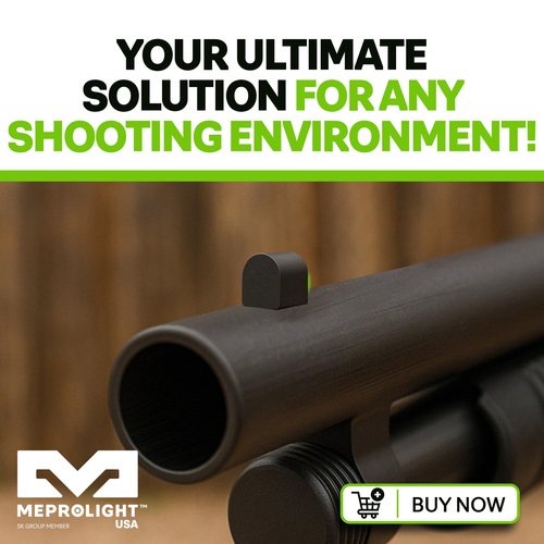 Meprolight Tru-Dot Mossberg M590 Ghost-Ring Green Fixed Shotgun Front Sight (1385013101)