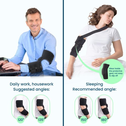 Microeagle Cubital Tunnel Syndrome Elbow Brace Splint For Ulnar Nerve Entrapment