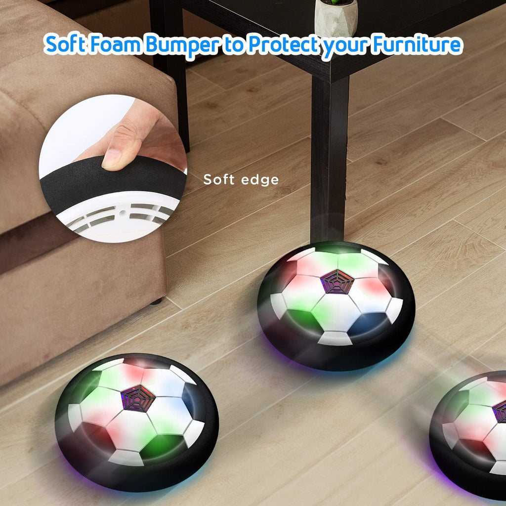 Toyk Boy Toys - LED Hover Soccer Ball - Air Power Indoor/Outdoor Football Game | Perfect Birthday Gift for Ages 3-12