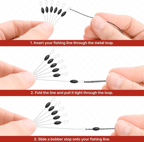Bobber Stops for Fishing Line - Adjustable Float Stops for Easy Fishing | Durable and Reliable